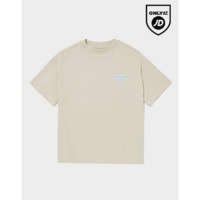 Pink Soda Sport Girls' Ripple T-Shirt Junior - Beige - 14-15Y