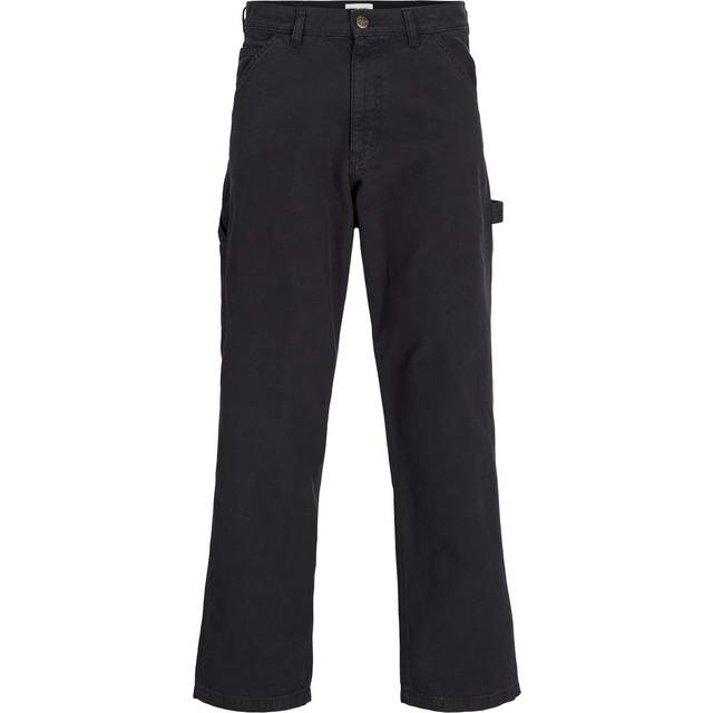 Jack & Jones Eddie Carpenter Trousers - Black, Tap Shoe, Size 36, Inside Leg Long, Men -  inside leg LONG,36