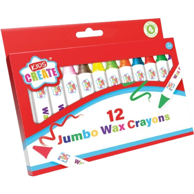 12 Jumbo Wax Crayons
