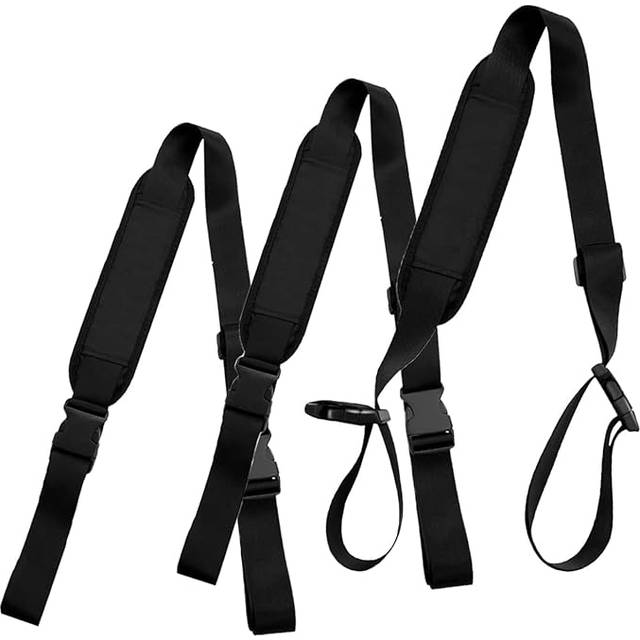 Weduspaty Ryggsäck strandstol, 3 st ryggsäcksremmar 180 cm justerbara bärremmar med bred dyna för fällstol strandstol ryggsäcksremmar för stränder camping – ryggsäck picknick