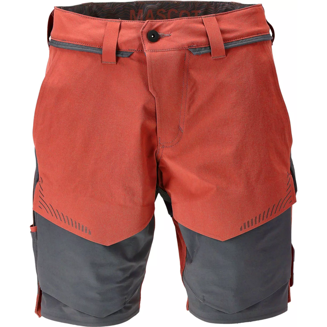 Mascot Customized Shorts, Autumn Red/Stone Grey, 24W44.5