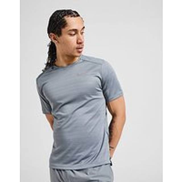 Nike Miler Men's Short-Sleeve Running Top - Grey - Polyester - XXL