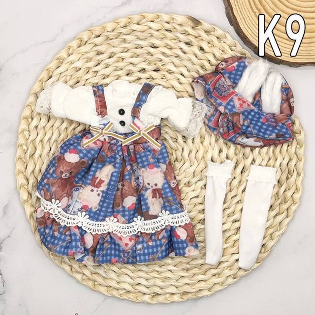 (K-9 clothes) 30cm Bjd Dolls Princess Full Set+Free Gift