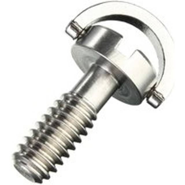 Tlily - Long 1/4' D-Ring Screw Stainless Steel For Camera Tripod Quick Release Plate Silver