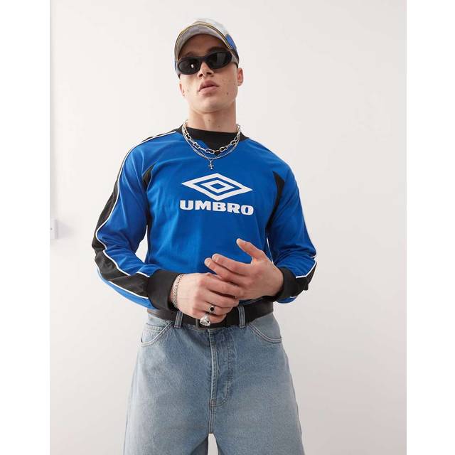 UMBRO Panelled Ls Tee |Blå |XXL