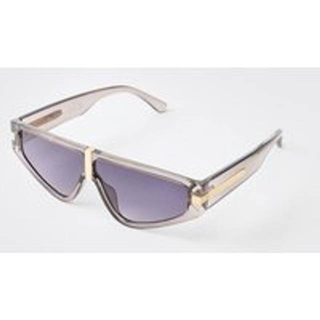 Brown Side Detail Visor Sunglasses - One Size