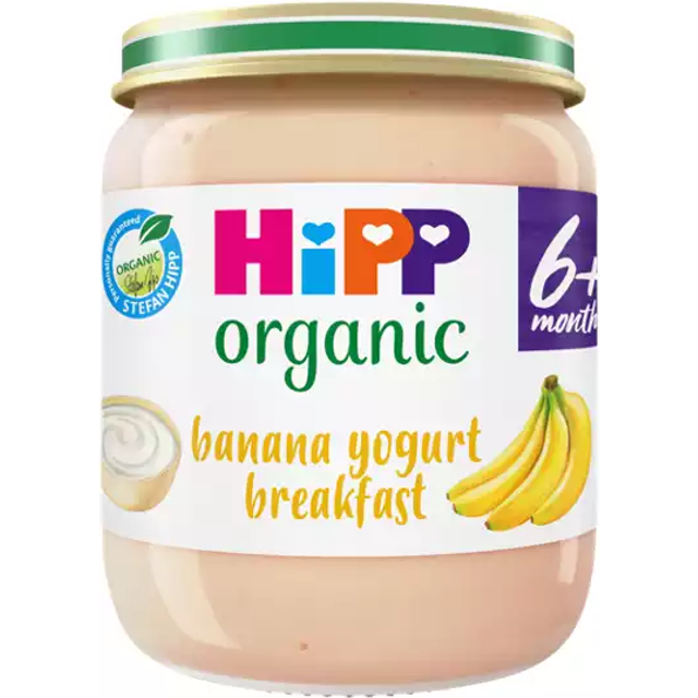HiPP Banana Yogurt Breakfast Baby Food Jar 6+ Months