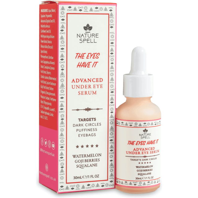 Nature Spell Avancerad serum för under ögonen med vattenmelon och Goji bär 30 ml mörka ringar