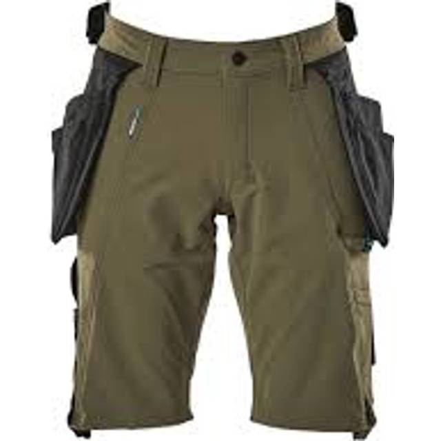 Mascot Moss Green Craftsmen's Shorts with Detachable Holster Pockets - C48 (W32.