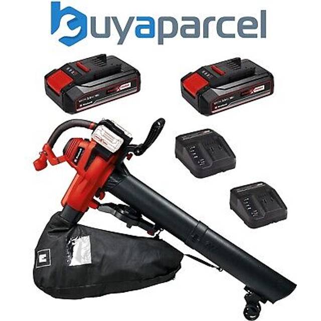 Einhell 3433630 36v Cordless Leaf Blower Vacuum PXC + X2 2.5AH Battery Kit