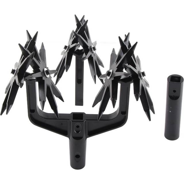 Rotary Cultivator Tool Garden Handheld Tiller Cultivator Cordless Tiller for Reseeding Grass Or black