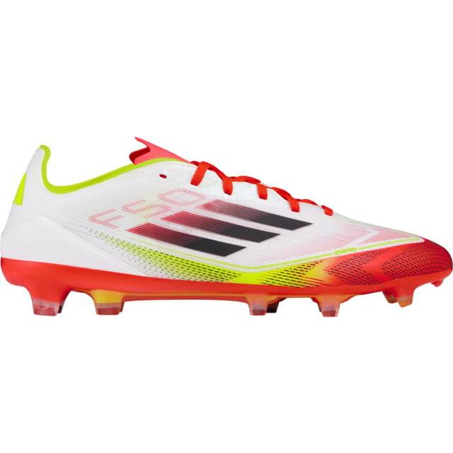 adidas F50 Pro Fg Pure Victory - Vit/svart/gul - Gräs (Fg) - ['Vit'] (42)