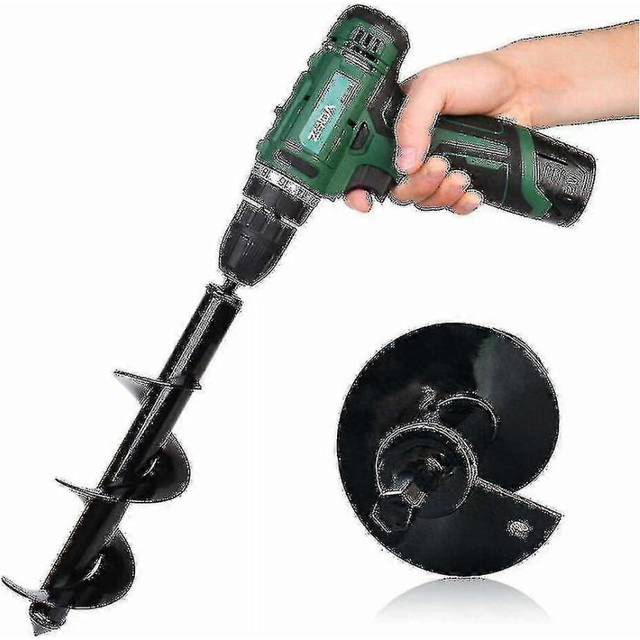 (8CMx30CM, One size) 4 Sizes Garden Auger Drill Bit Tool Spiral Hole Digger Ground Drill Earth Drill