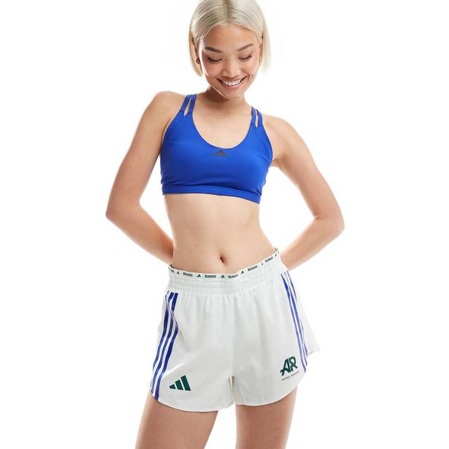 adidas – Löpning – Own The Run – Vita, gröna och blå löparshorts-Grön/a