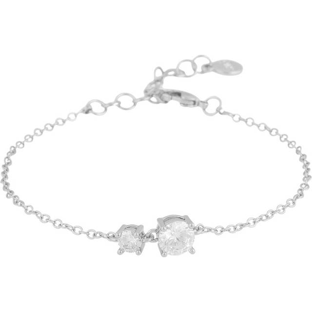 SNÖ of Sweden Jen Stone Chain Bracelet Silver Clear Onesize