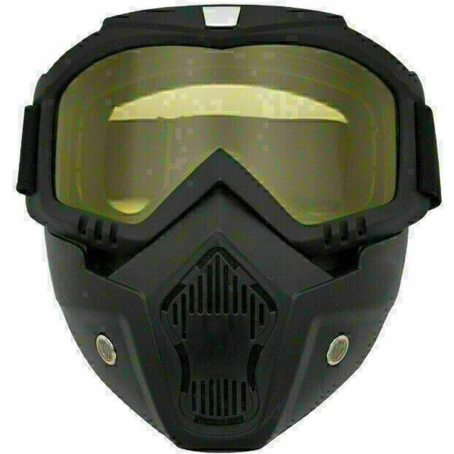 (  805# Yellow) Military Tactical Cosplay Full Face Mask Goggles Helmet Airsoft Paintball Mask