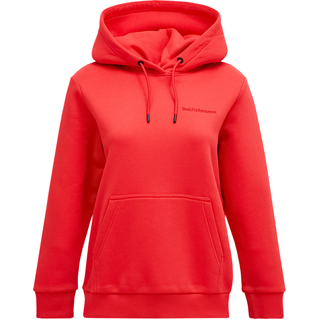 Original Small Logo Hood W Brilliant Red (S) - Röd (S)