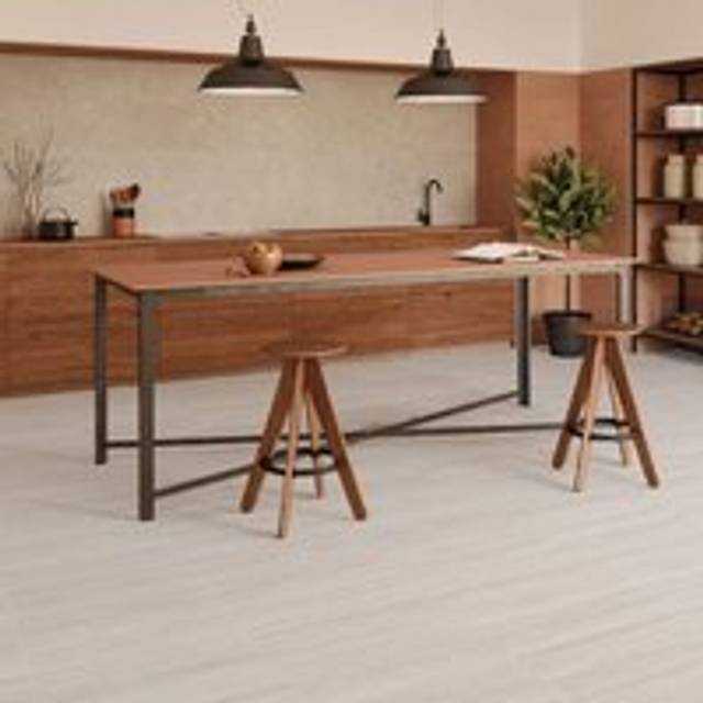 Valencia Ivory Matt Travertine Effect Porcelain Floor Tile - 600mm x 600mm Total Tiles