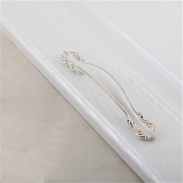 (96mmÂIvory White) Thickened Solid Small Handle European Style Cabinet Simple Wardrobe Drawer Single Hole Alloy