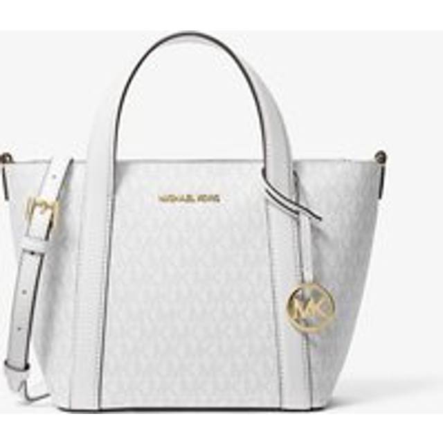 MK Pratt Small Signature Logo Tote Bag - White - Michael Kors - ONE SIZE