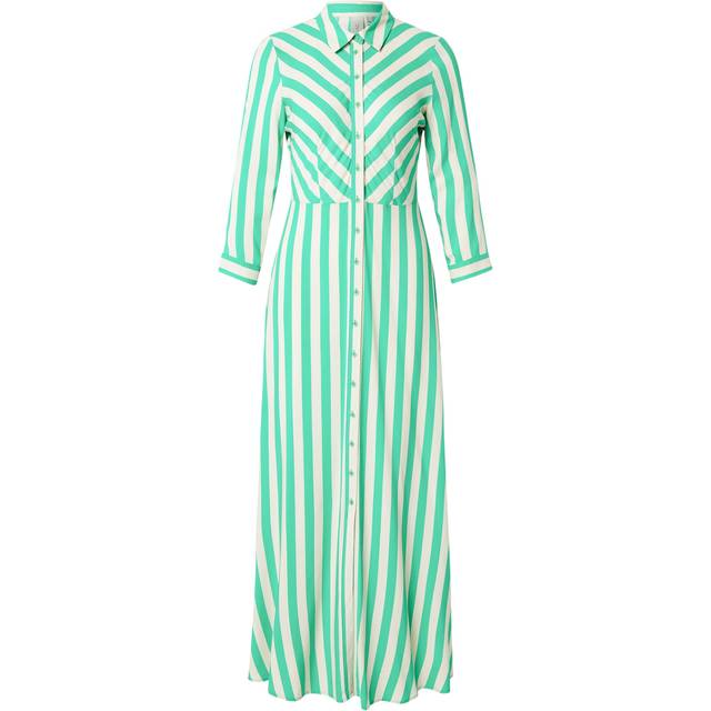 YAS Yassavanna Long Shirt Dress S. Noos |Grön |XS