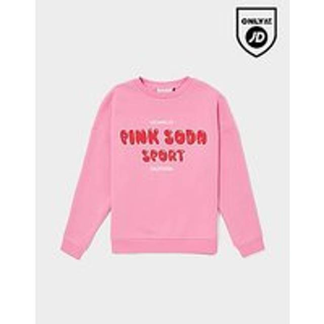 Pink Soda Sport Girls' Ripple Crew Sweatshirt Junior, Pink
