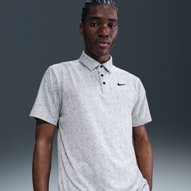 Nike Tour Men's Dri-FIT Golf Polo - Grey - Polyester/Elastane - 4XL
