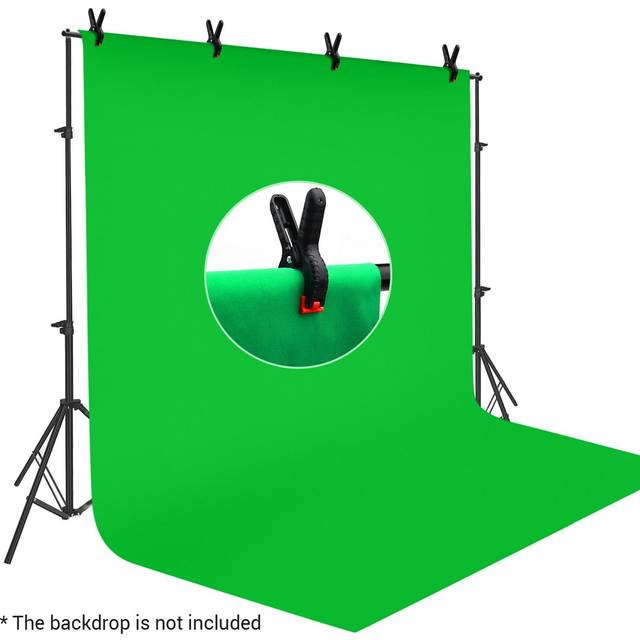 Andoer 2.6 * 3 Meters/ 8.5 * 10 Feet Aluminum Alloy Studio Backdrop Stand Bracket Adjustable black