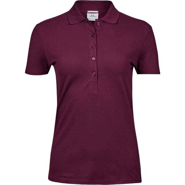 (XXL, Wine) Tee Jays Womens/Ladies Luxury Stretch Polo Shirt