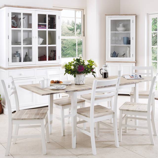 Bayou Extendable Dining Table with 6 Chairs