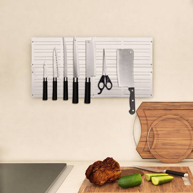 Magnetic Panel Tool Holder - White (30cm H X 60cm W)