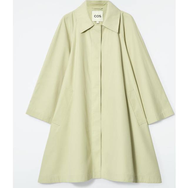 Oversized Voluminous Car Coat - Green - 2XS