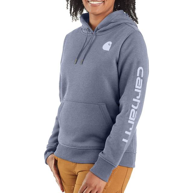Carhartt - Women's Clarksburg Logo Sleeve Sweatshirt - Hoodie size M, grey