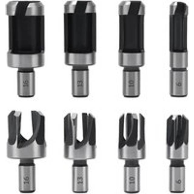 Pieces Wood Plug Drill Bit, 6mm/10mm/13mm/16mm Wood Plug Drill Bit, Carbon Steel Wood Plug Drill for Woodworking, Claw and Conical Wood Drill Bits