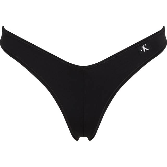 Calvin Klein – Svart bikiniunderdel med påsydd logga-Svart/a