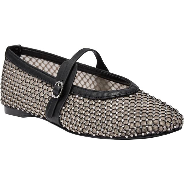 Steve Madden Womens Rejoice Rhinestone Ballet Pumps Black, 6