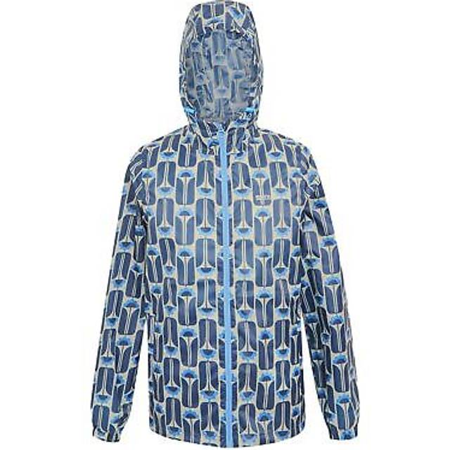 (8 UK, Navy) Regatta Womens/Ladies Orla Kiely Tall Flowers Packaway Summer Jacket