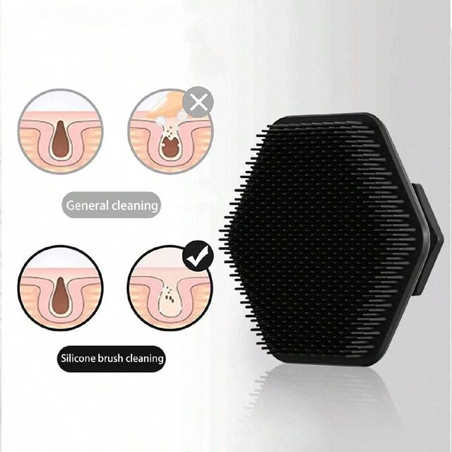 SHEIN 1pc New Silicone Facial Cleansing Brush For Men, Massage/Beard/Bath Exfoliating Brush, For Men&#39;s Beard Cleaning And Face Washing, Daily Home Use/Porta