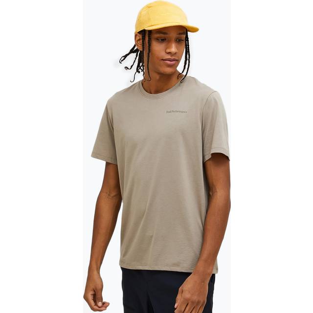 Peak Performance Men's Explore Logo Tee Avid Beige, L