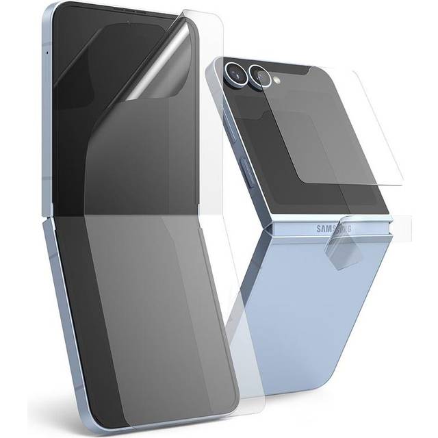 Samsung Galaxy Z Flip6 Ringke 3-i-1 skyddssats - Klar - 6 delar.