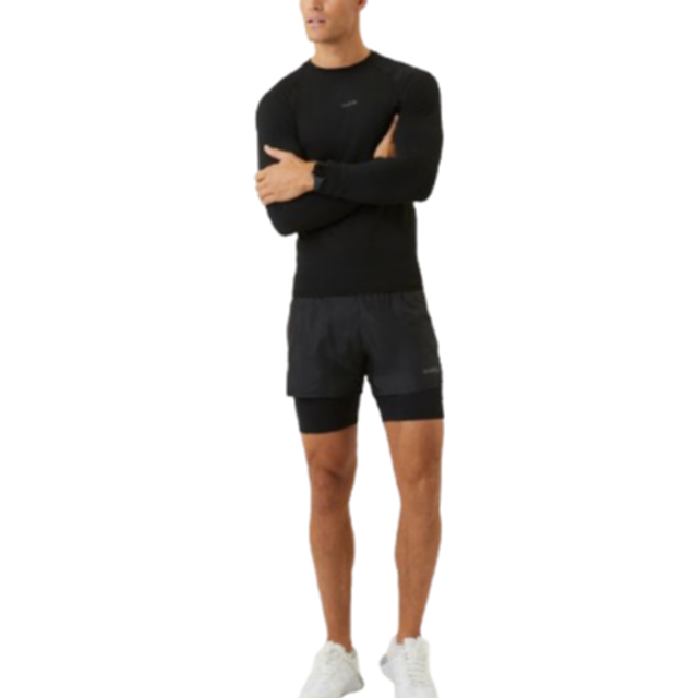 Björn Borg Men's Borg Running Shorts 2 In 1 Black Beauty, M