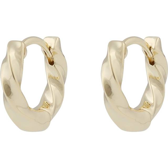 SNÖ of Sweden Row Small Ring Ear Plain Gold Onesize