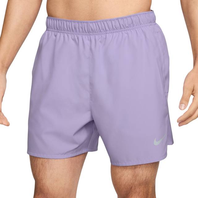 Nike Challenger Men's Dri-FIT 13cm (approx.) Brief-lined Running Shorts - Purple - Polyester - L
