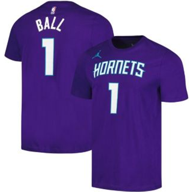 Charlotte Hornets Jordan Statement Name & Number T-Shirt - Lamello Ball