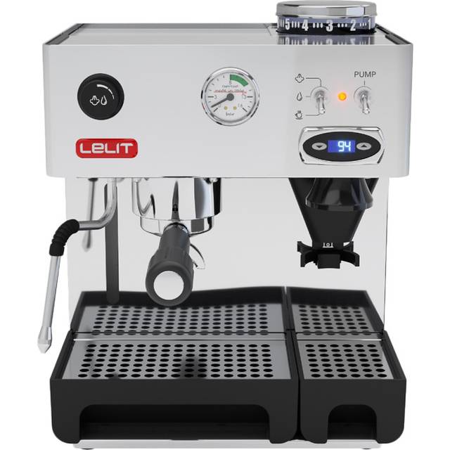 Lelit Anita PL042TEMD PID Espresso Coffee Machine Grinder - Silver
