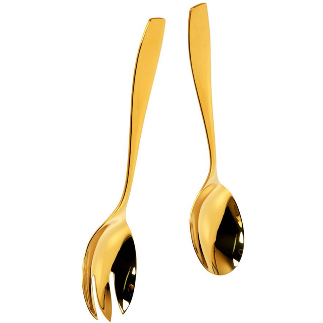 Modern House Golden Rose Salladsbestick 2 Delar Guld