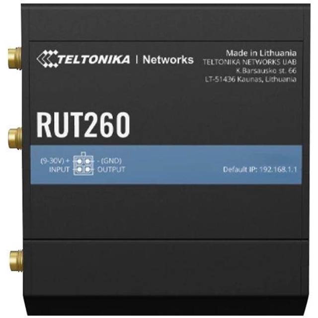 Teltonika RUT260 - Trådlös router - WWAN 2,4 GHz - 3G, 4G - DIN-skenmonterbar