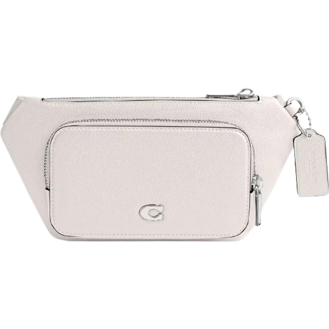 COACH Belt Bag in Crossgrain Leather  Chalk