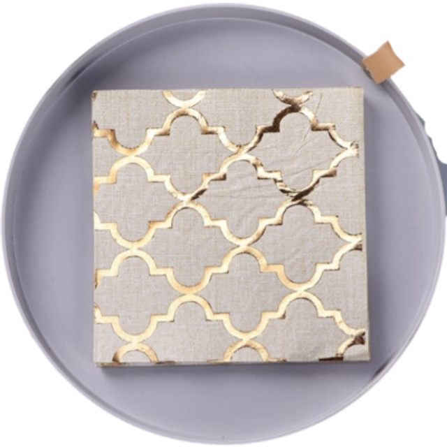 SHEIN 20pcs/Set Paper Disposable Napkin, Modern Geometric Pattern Paper Dinner Napkin For Party, Back To School Valentine Day Mother&#39;s Day Graduation