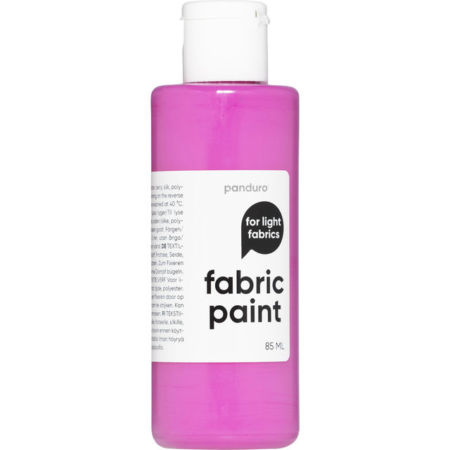 Fabric Paint 85 ml – mörkrosa textilfärg för ljust tyg - Rosa